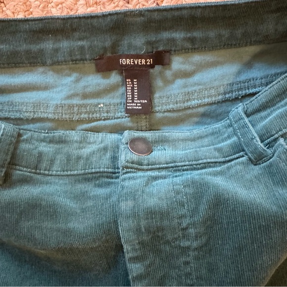 *3 for $9* Green Corduroy Mini Skirt - Picture 7 of 8